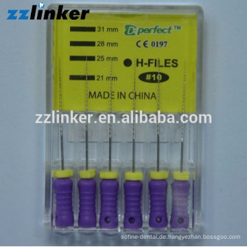 25mm CE / FDA zugelassen Dental Edelstahl H Datei